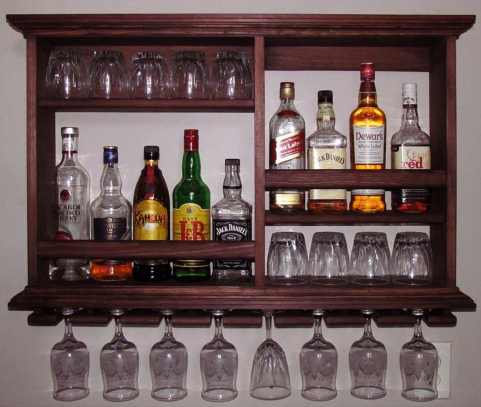 Полка для вина настенная из дерева Ситара Савоярди (ПНК-008915)