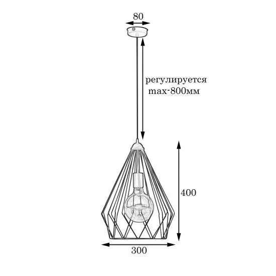 Подвесной светильник MSK Electric Silvia NL 430 BK (614625) - фото 4 Подвесной светильник MSK Electric Silvia NL 430 BK (614625) - фото 4