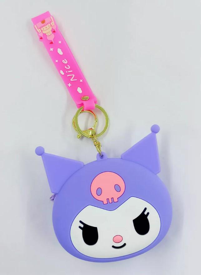 Брелок кошелек Sanrio Kuromi детский силиконовый
