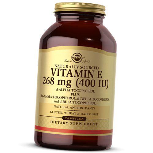 Витамины Solgar Vitamin E 400 МЕ 250 гел. капс. (36313098)