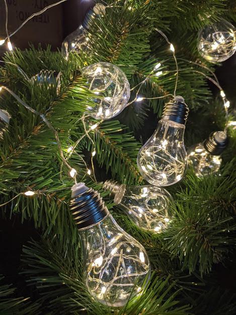 Гирлянда новогодняя светодиодная Ретро лампы 10шт 70 Led 4м теплый белый цвет (100694)