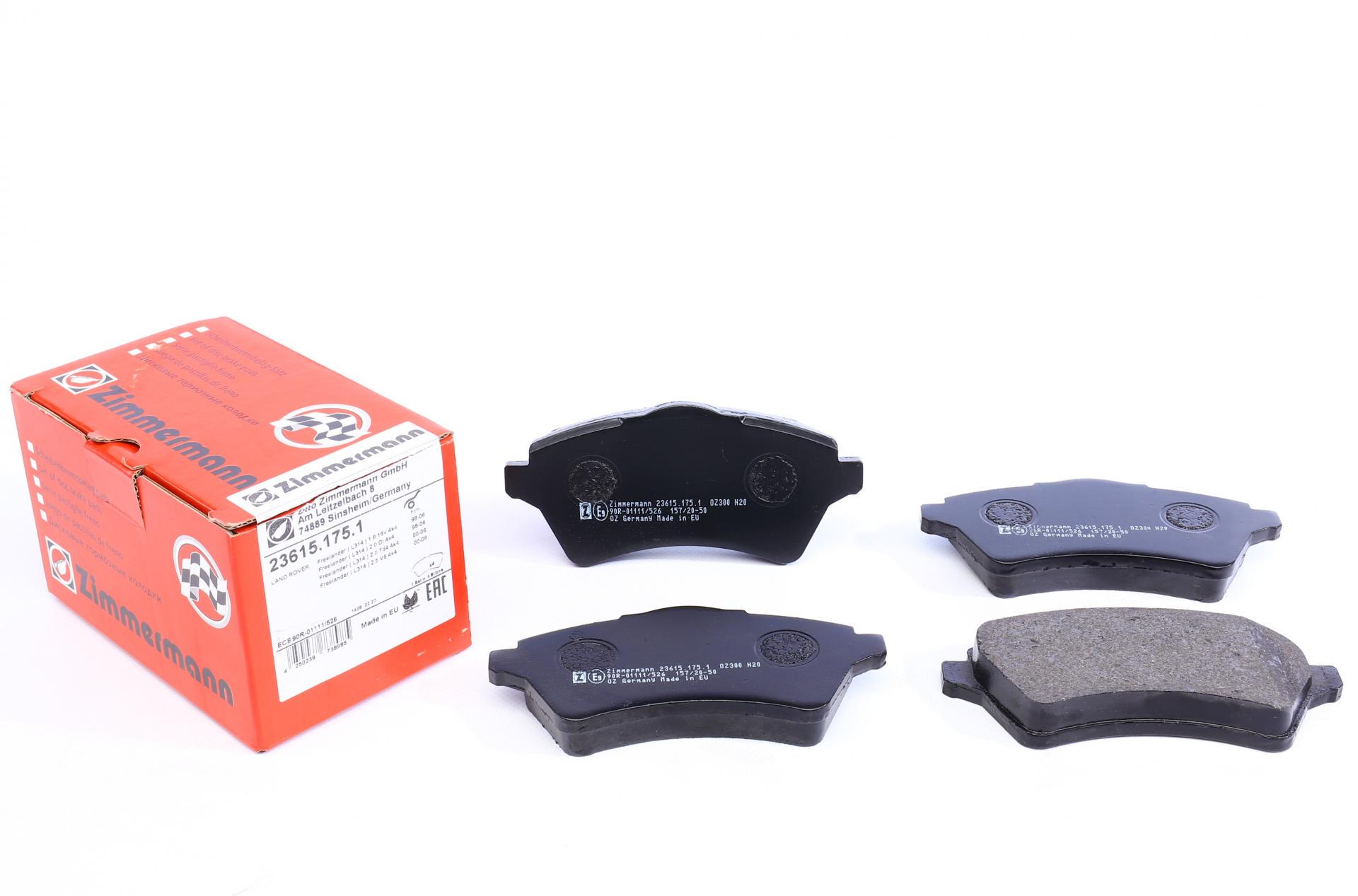 Колодки тормозные передние ZIMMERMANN Land Rover Freelander 98-06 Lucas-Girling (23615.175.1 ZIMMERMANN)
