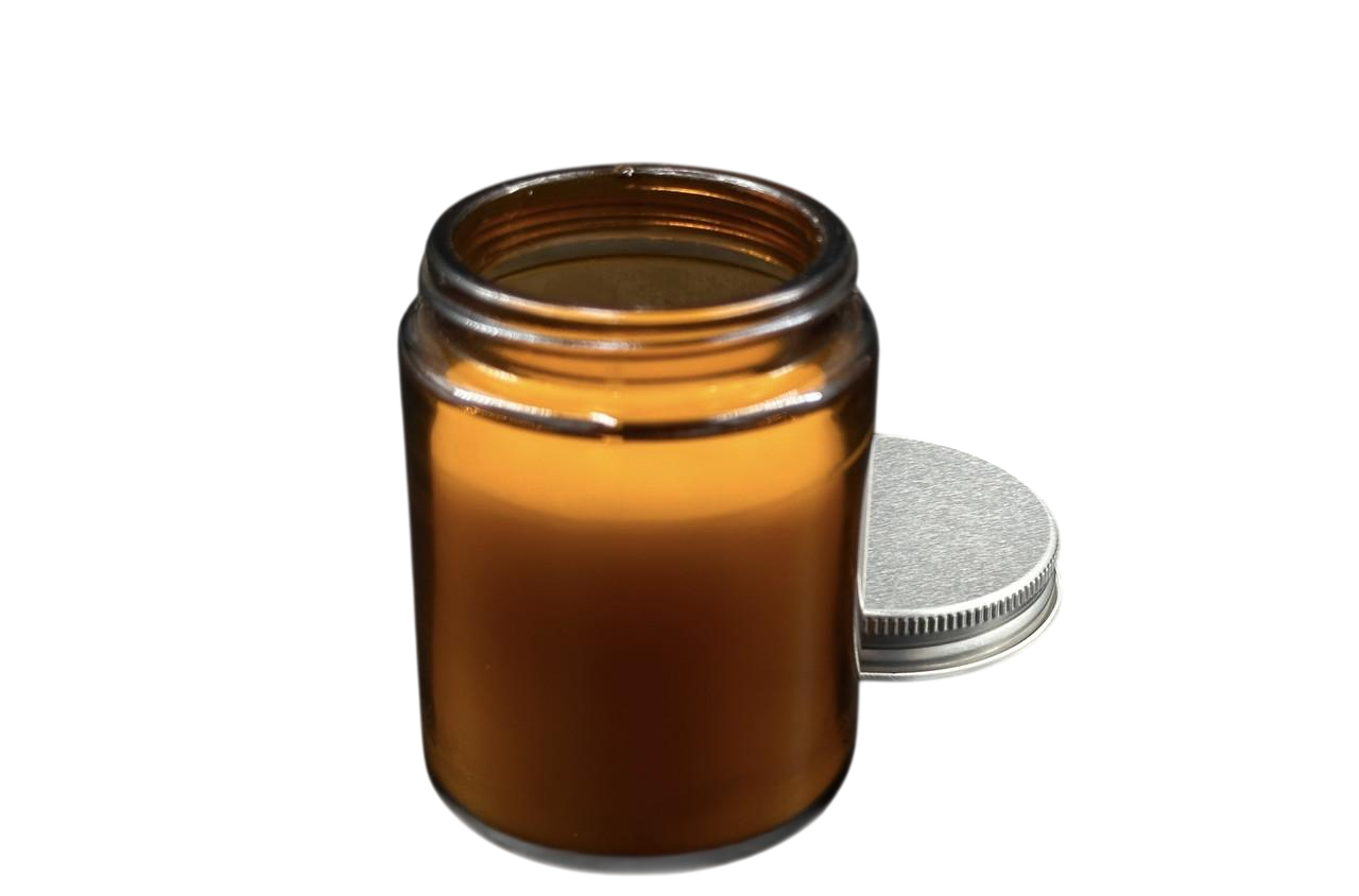 Свеча ароматическая Корица и ваниль в стеклянной баночке 8,1х6,2 см 246 г Бежевый (SVB-101)