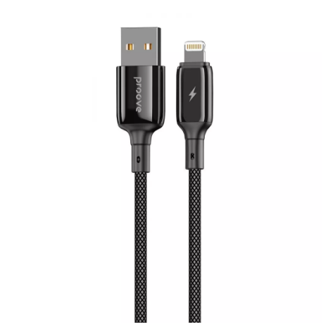 Кабель Proove Dense Metal USB to Lightning 2,4A 1 м Black (12586670)