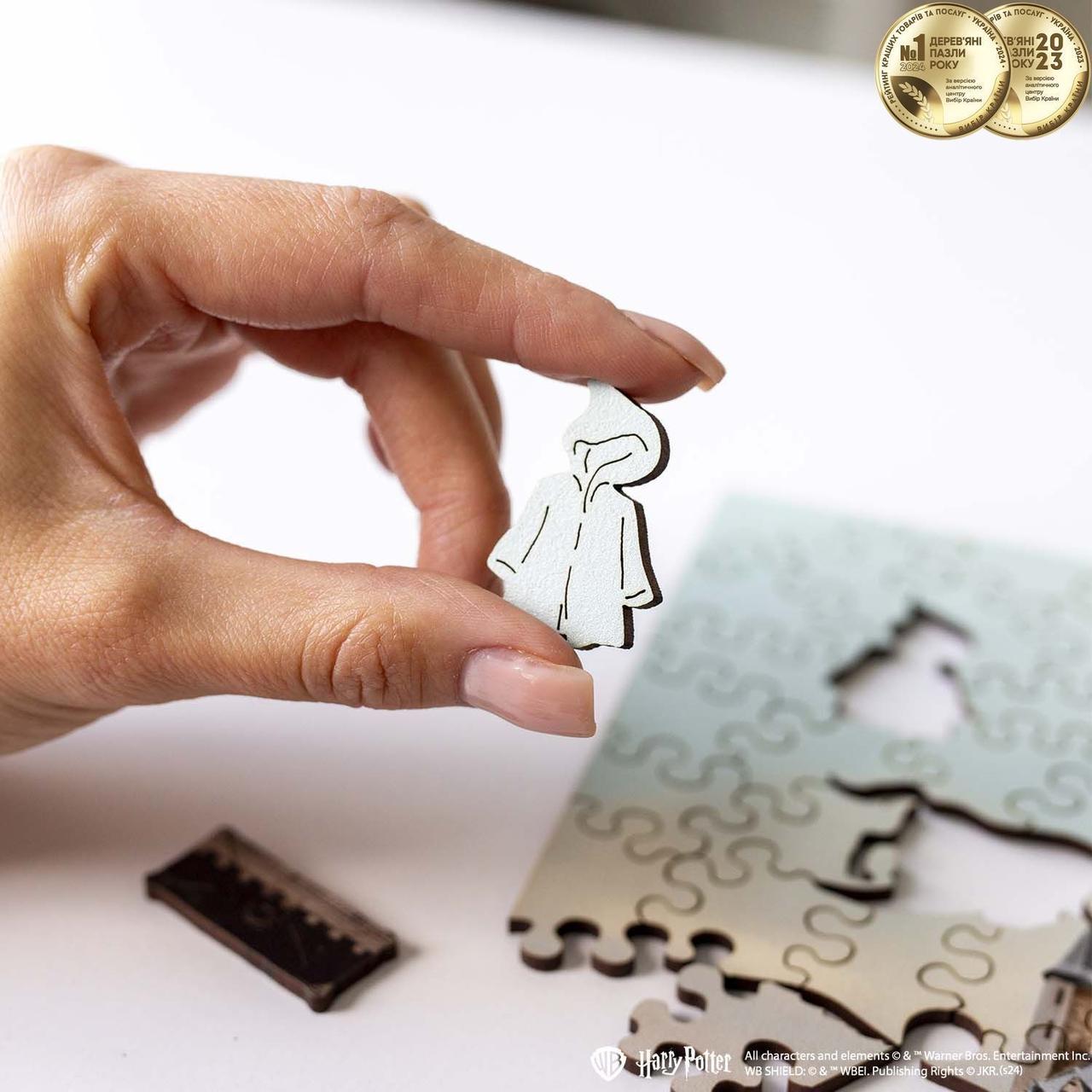 Пазл дерев'яний фігурний Woods Story Гаррі Поттер Серія Замок Хогвартс Фігурний - фото 6