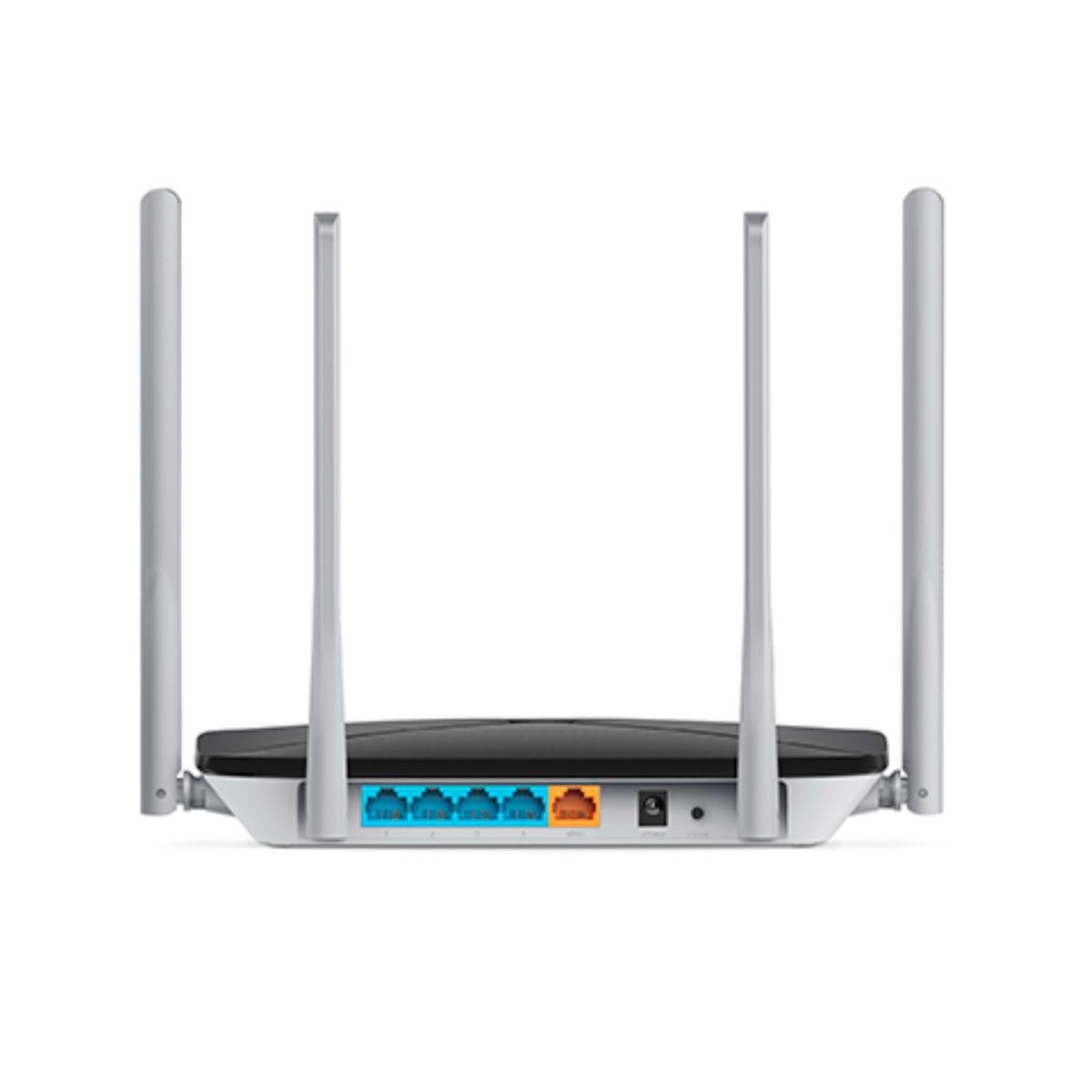 Wi-Fi-роутер дводіапазонний Mercusys AC12 V1 AC1200 до 300+867 Мбіт/сек Ethernet 10/100 Мбіт/сек Black (150243) - фото 2