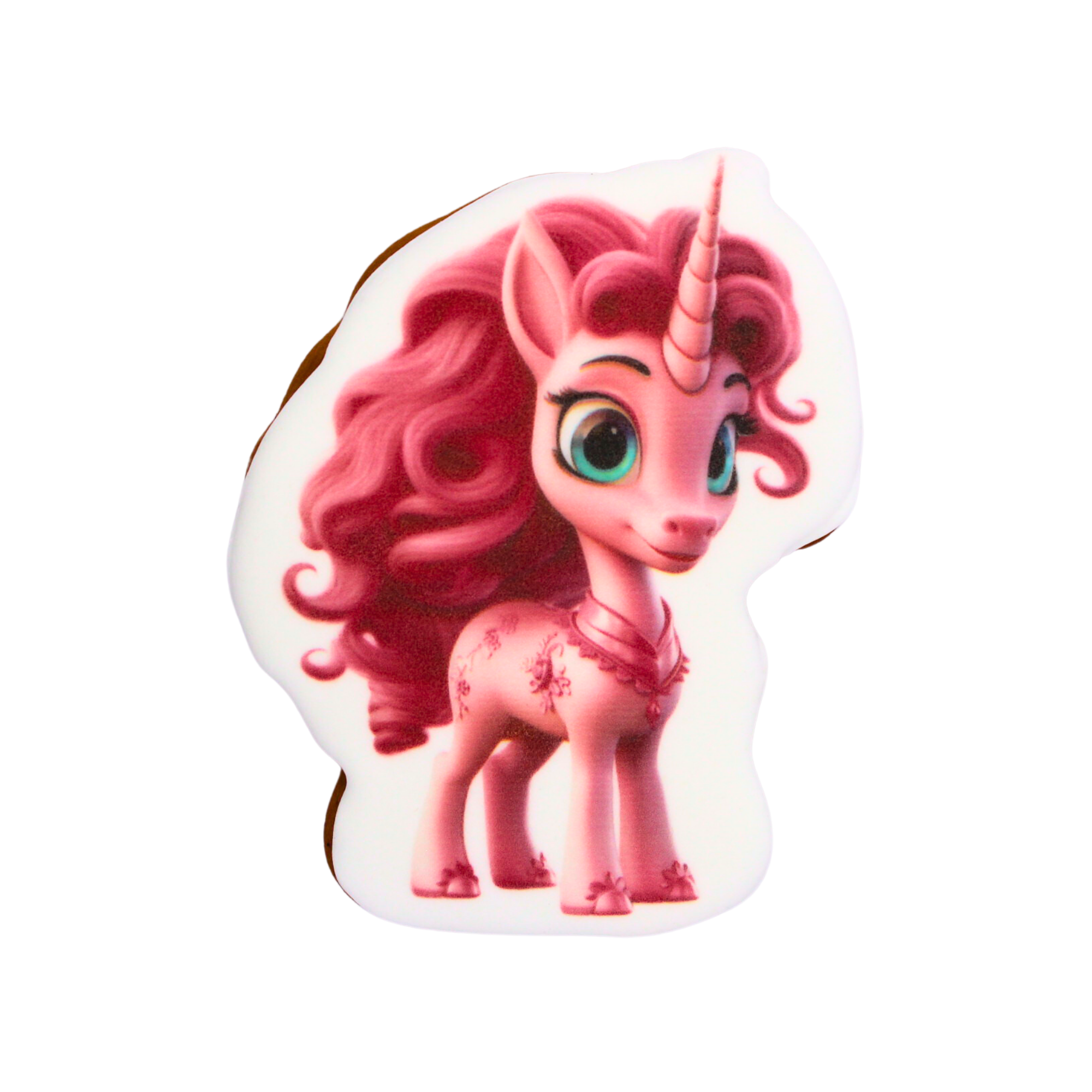 Пряник с принтом Крафт Печиво Единорог розовый 45 г