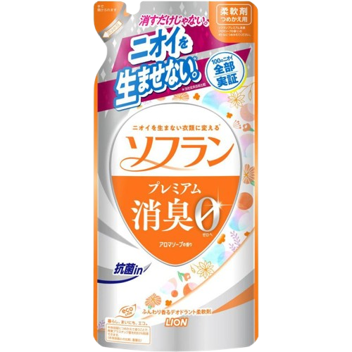 Кондиционер для белья Soflan Premium Deodorizing аромат цветочного мыла 420 мл (320098)