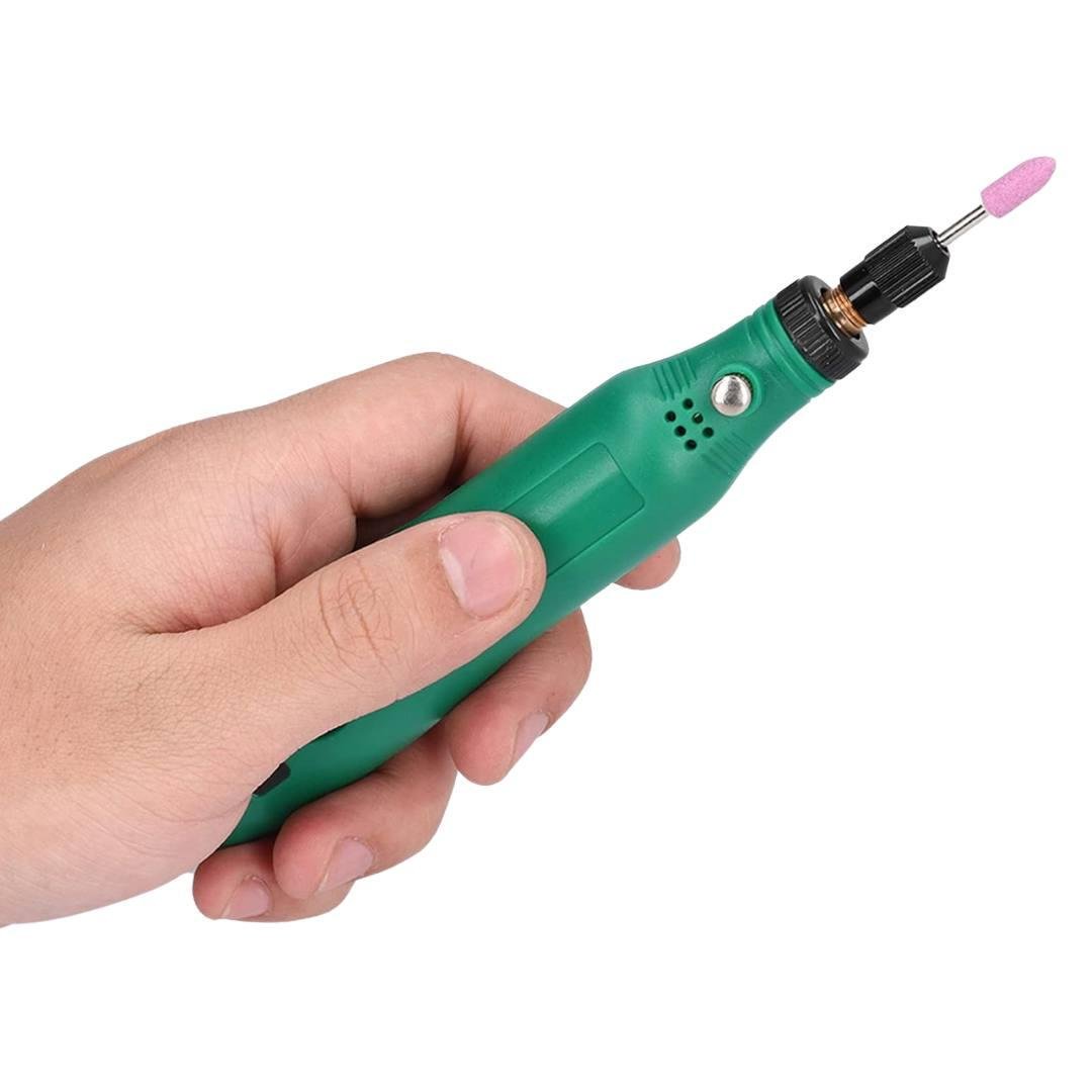 Ручная гравировальная машинка Bodasan мини дрель/гравер/роторный инструмент с комплектом насадок (HR-102) - фото 3