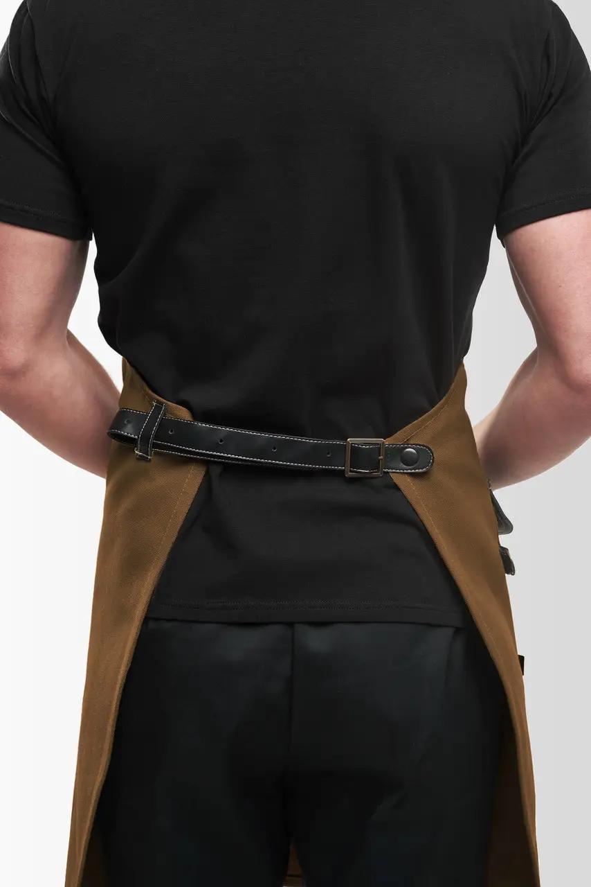 Фартук для бариста тканевый VSETEX Jackson Canvas с карманом Коричневый (VT1111) - фото 5 Фартук для бариста тканевый VSETEX Jackson Canvas с карманом Коричневый (VT1111) - фото 5