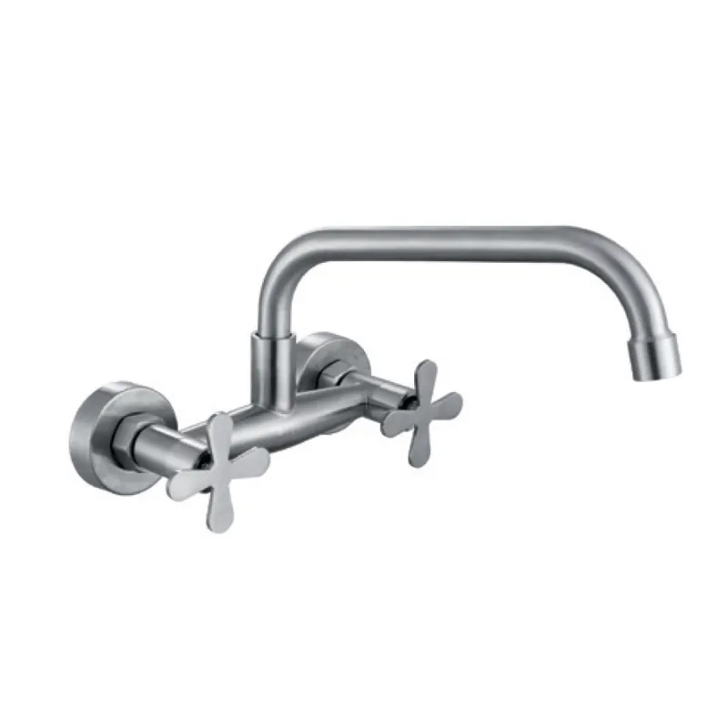 Смеситель для кухни настенный Zerix GTA-005-G ZX5846 Нержавеющая сталь