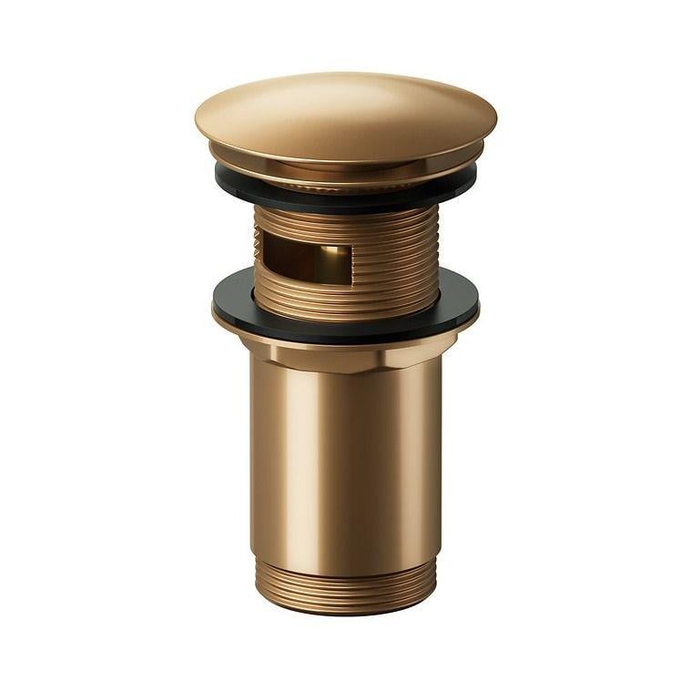 Клапан донний Cersanit Click-Clack 1 1/4" для умивальника Мідний брашований (S951-846) Клапан донний Cersanit Click-Clack 1 1/4" для умивальника Мідний брашований (S951-846)