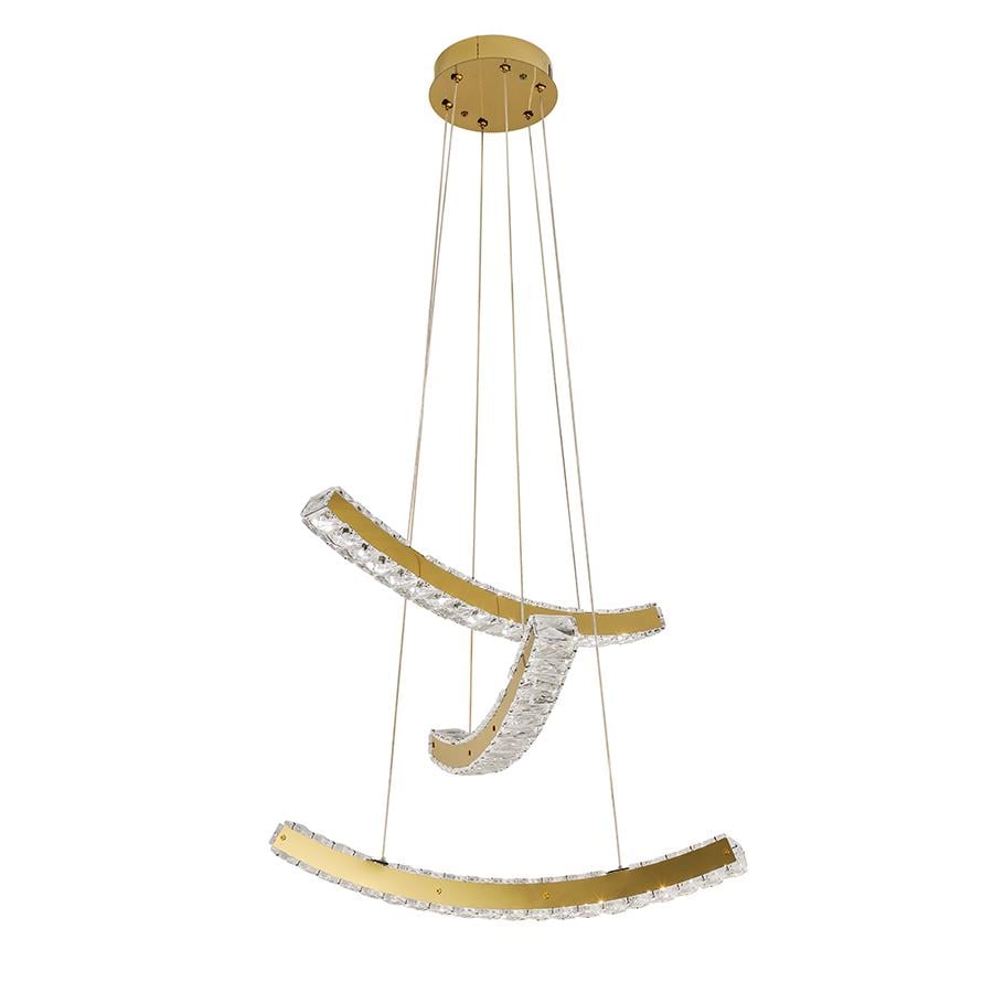 Люстра подвесная хрустальная светодиодная Levistella 802L7883 GD Золотой