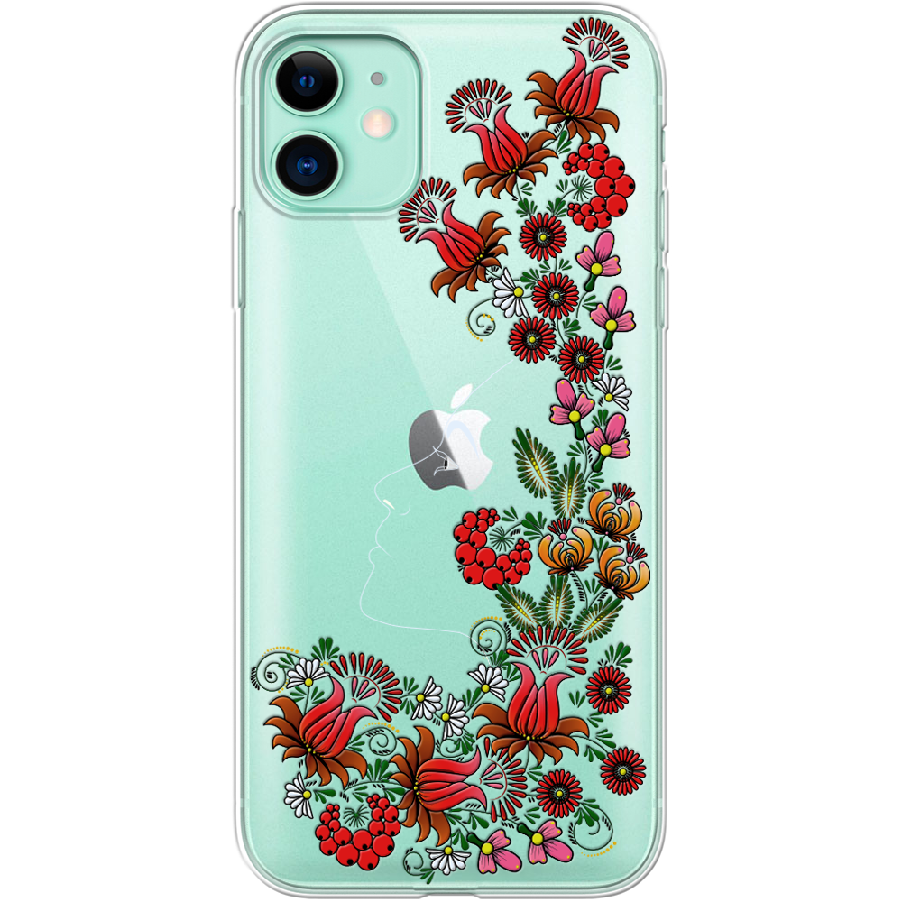 Чехол Boxface iPhone 11 3D Ukrainian Muse Прозрачный силикон (38184-bk64-38184)