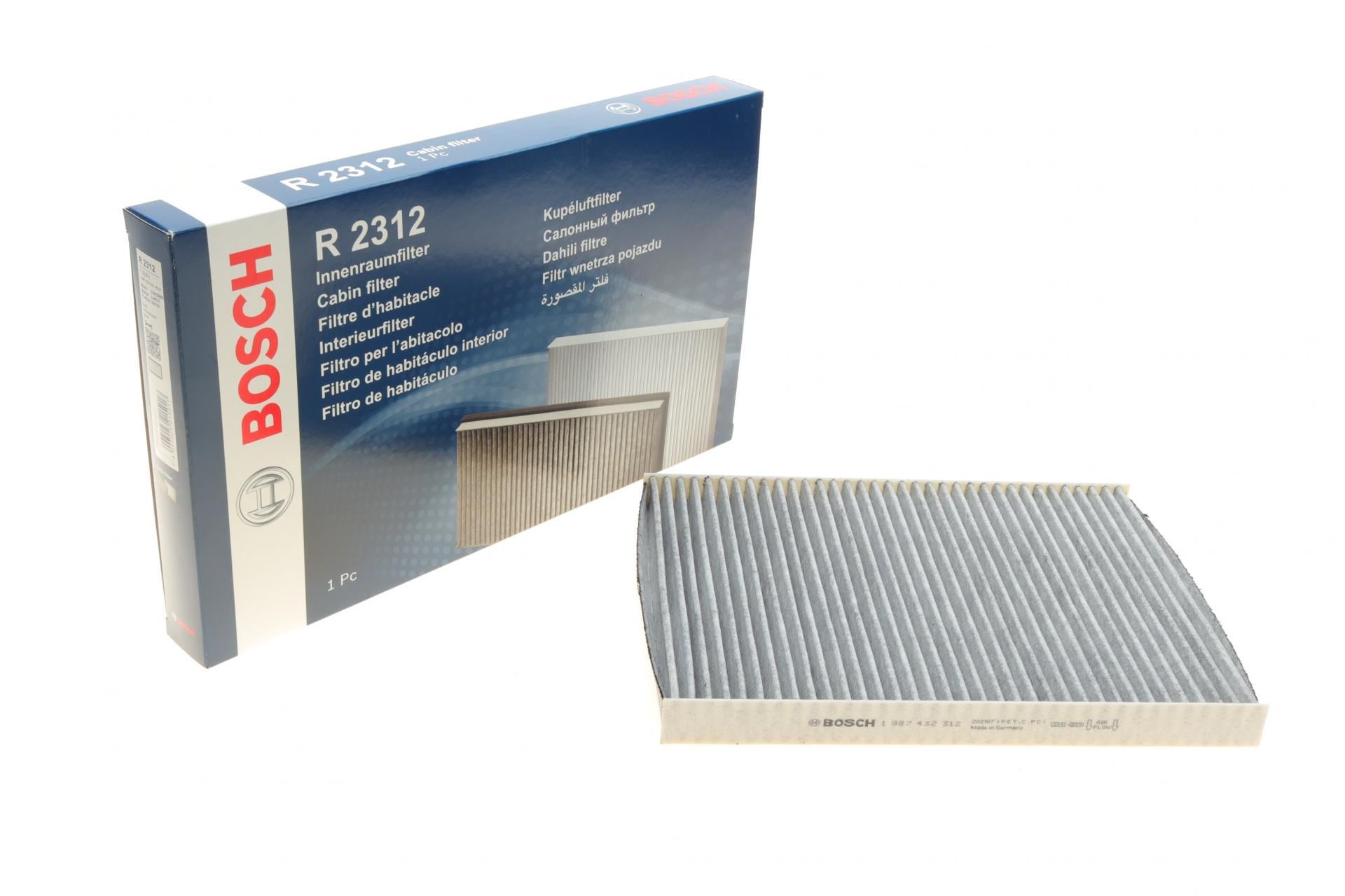 Фильтр салона для VW Golf/Passat 97- угольный (1 987 432 312)