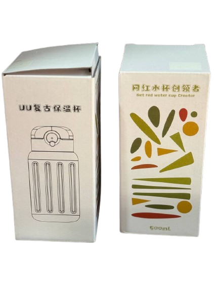 Термос-поилка Stenson MT-5351 с ручкой и трубочкой на кнопке 500 мл Кремовый (2772010405) - фото 4