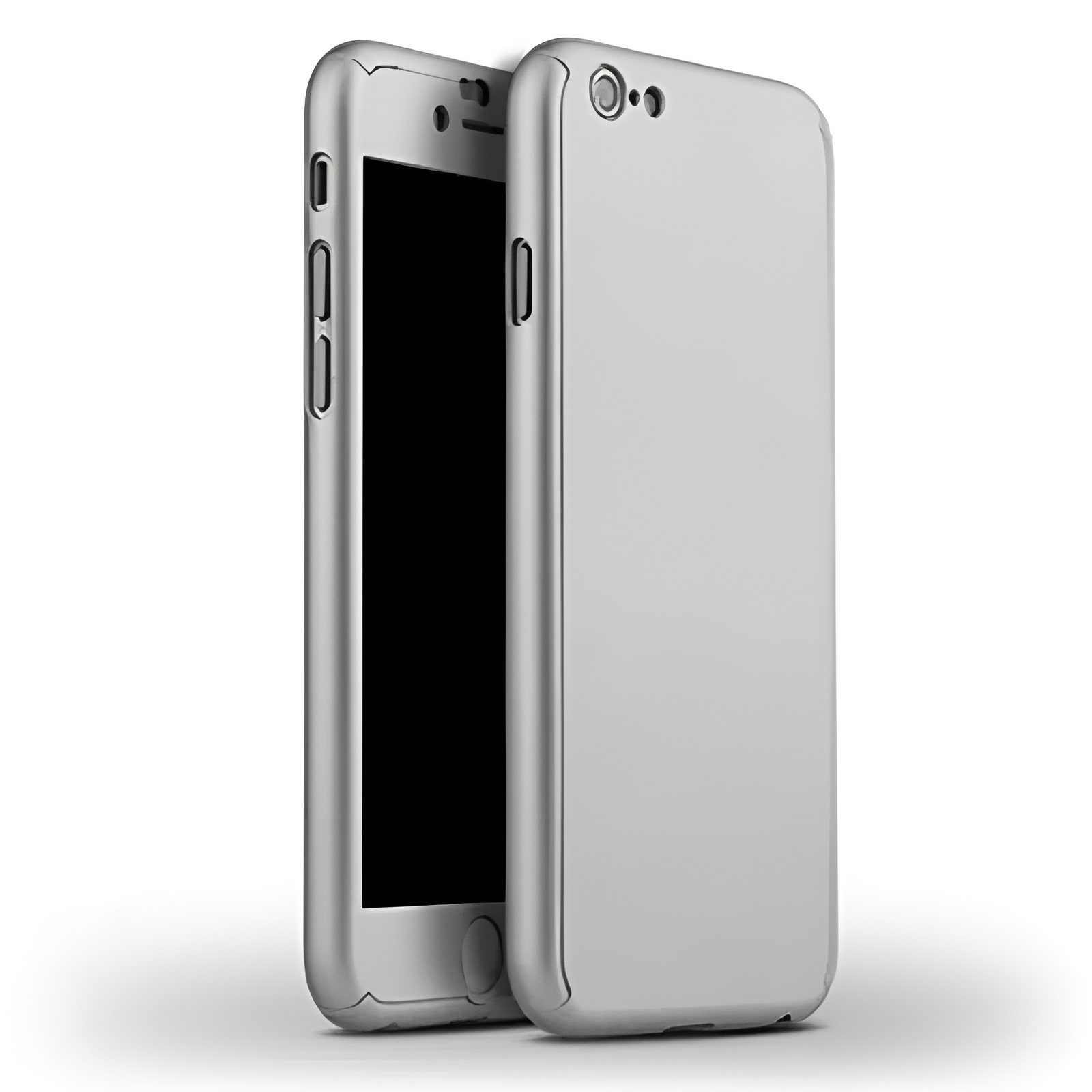 Чехол накладка Full Covered Case with Protective Glass for iPhone 6/6S, Gray
