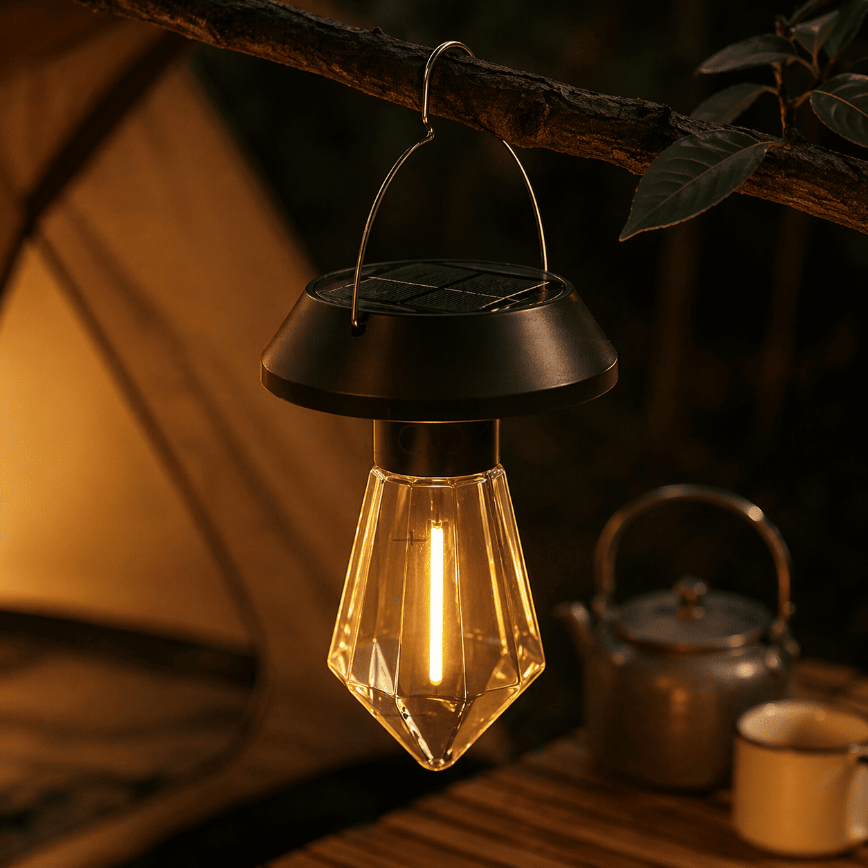 Светильник с солнечной подвесной панелью 1 COB LED (HP-L-19) Светильник с солнечной подвесной панелью 1 COB LED (HP-L-19)
