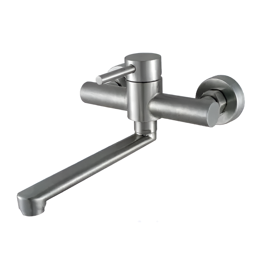 Змішувач кухонний настінний Wezer EKO12-01 Нержавіюча сталь (24582840) Змішувач кухонний настінний Wezer EKO12-01 Нержавіюча сталь (24582840)