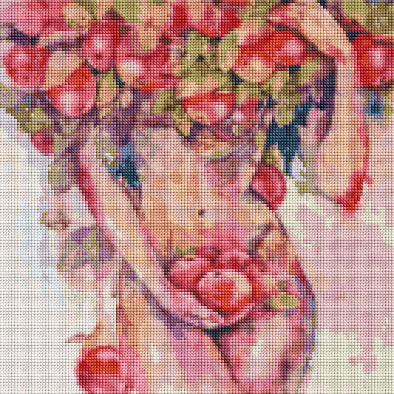 Алмазная мозаика Идейка Яблочное искушение 40х40 см (AMO7260)