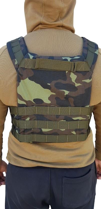 Бронежилет-плитоноска з плитами 4 клас 8х250х300 мм (7087289) - фото 6