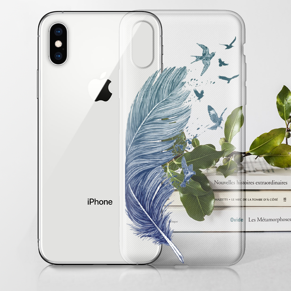 Чехол Boxface iPhone XS Feather Прозрачный силикон (35413-cc38-32139) - фото 2