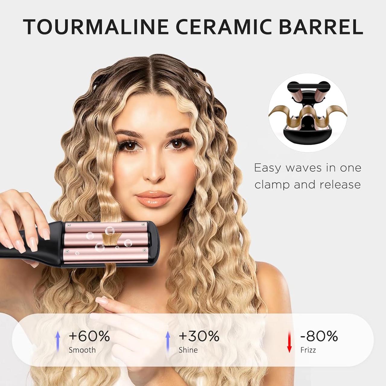 Плойка Janelove 4в1 многофункциональная гофре локоны волны 19/25/28/32 мм - фото 7