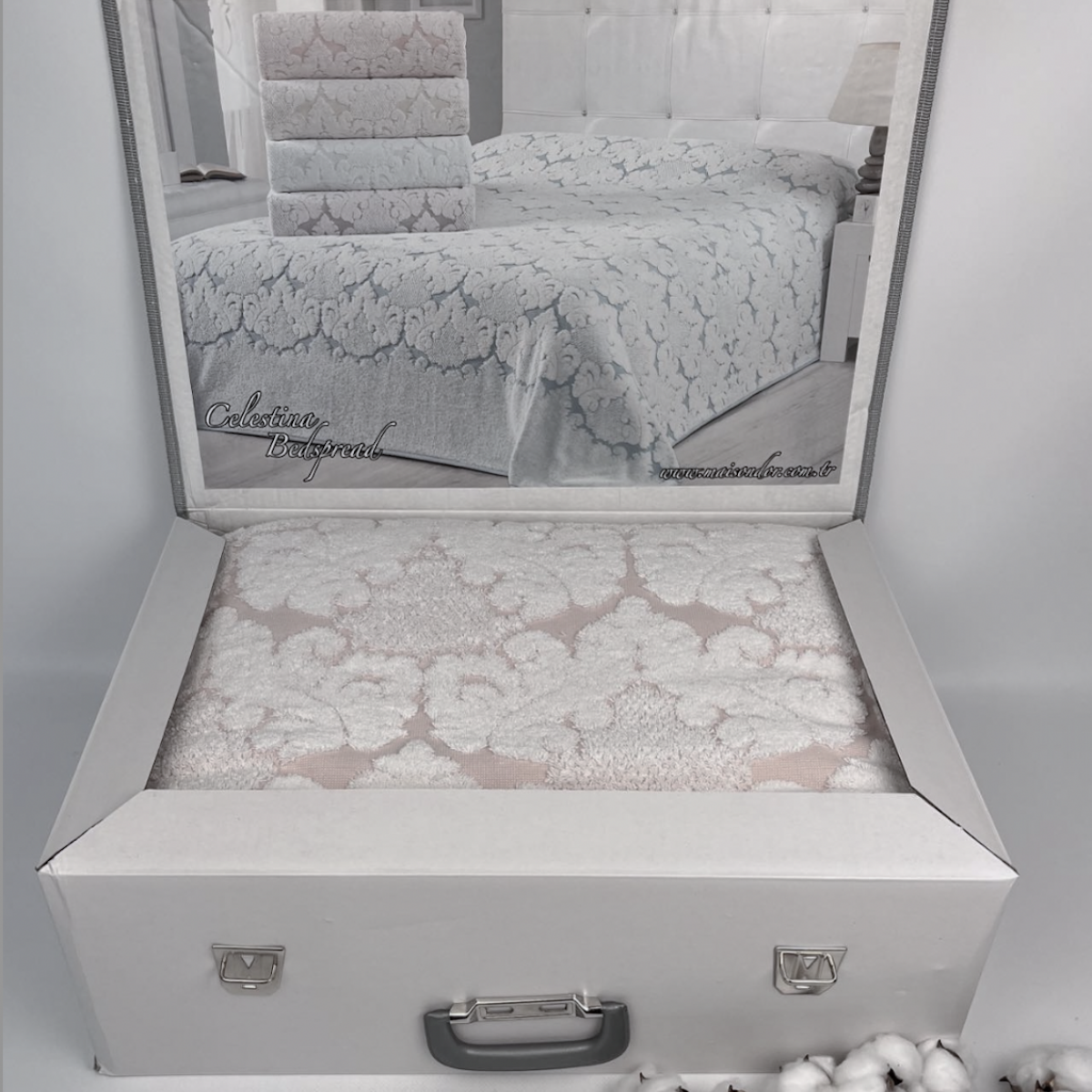 Простынь махровая Maison D'or Celestina евро 220x240 см Beige (2000022280861)