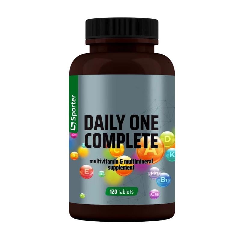 Мультивитамины и минералы с лютеином 1 в день Sporter Daily One Complete 120 табл.