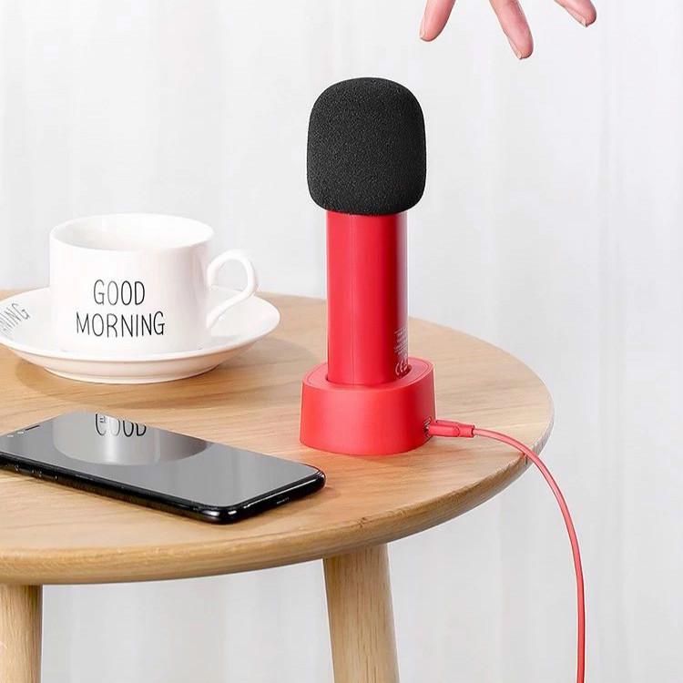 Мікрофон JOYROOM JR-K2 безпровідний для караоке Червоний (SUN4623) - фото 2