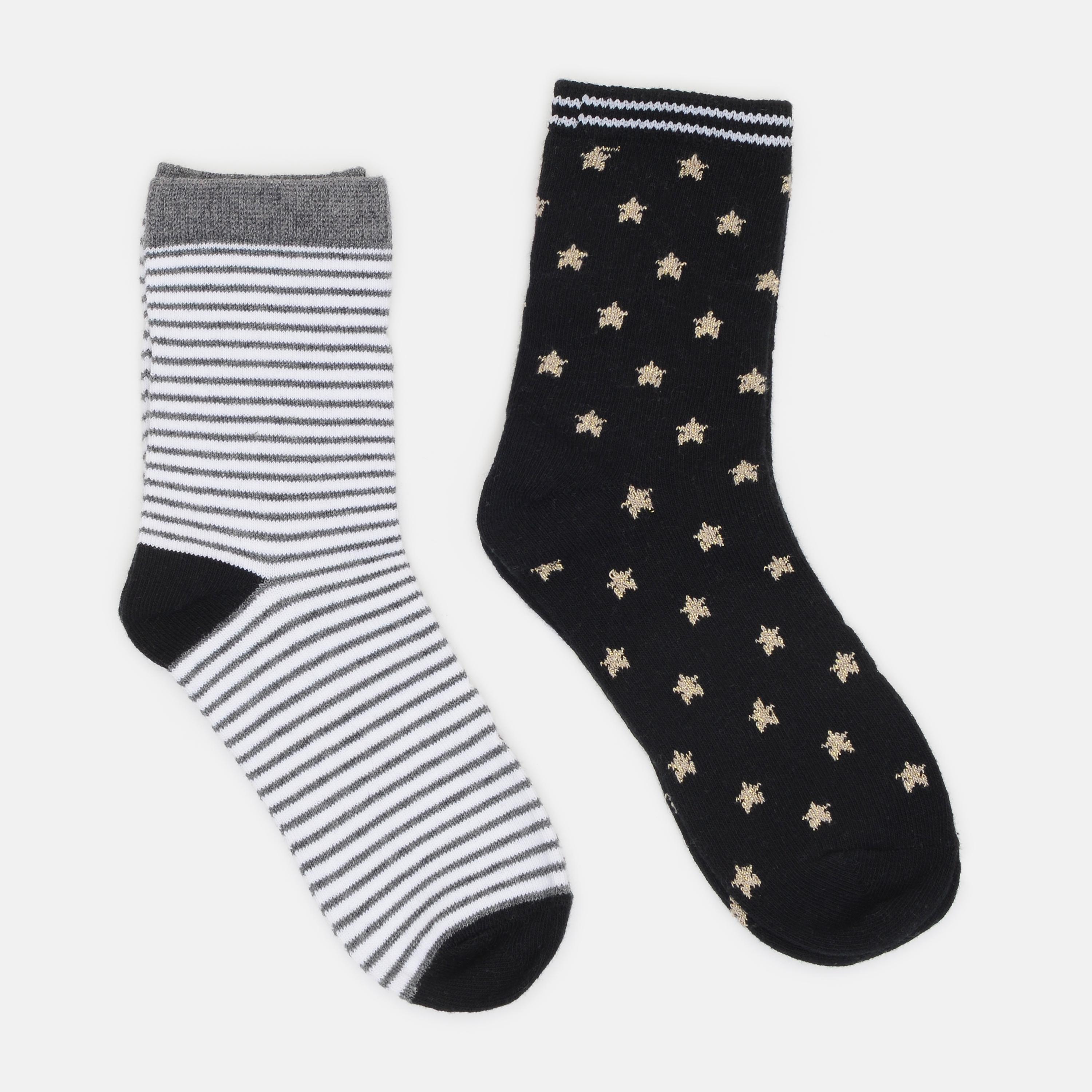 Шкарпетки C&A зірки р. 31-33 2 пари Чорний (90955214120)