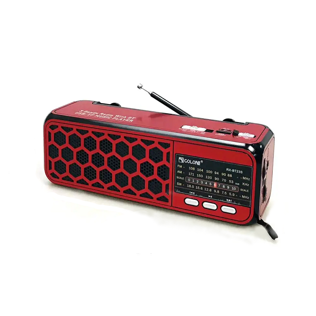 Радиоприемник с Bluetooth и фонарико Golon RX-BT 22 Красный