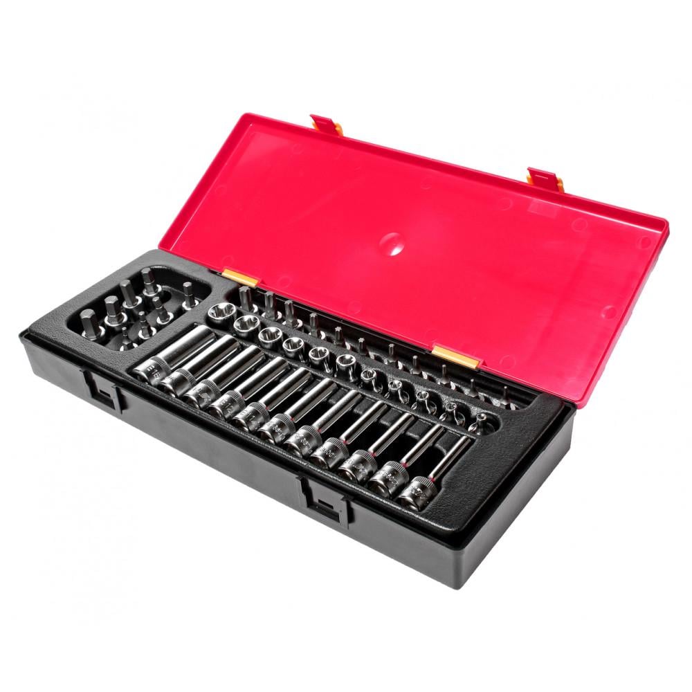 Набор головок 3/8" E4-E18, T8-T50, H3-H10 41 ед. (K3411 JTC)