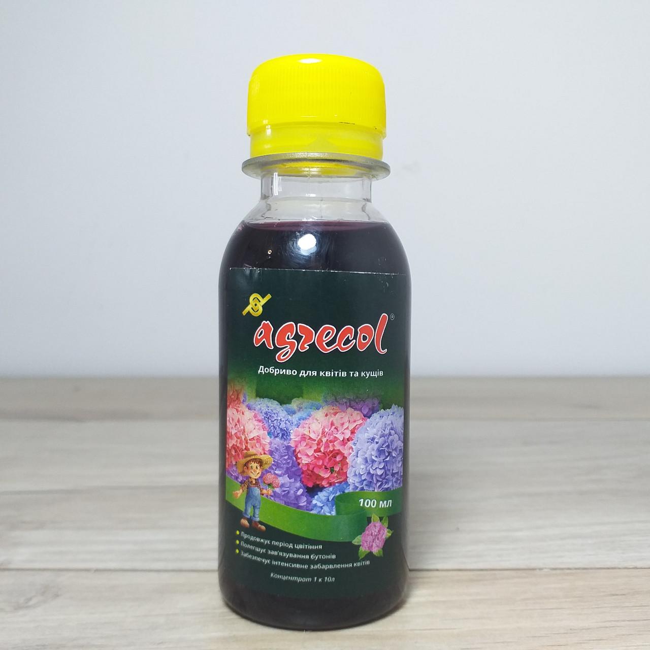 Добриво Agrecol для квітів та кущів концентрат 100 мл (X-1100) - фото 2 Добриво Agrecol для квітів та кущів концентрат 100 мл (X-1100) - фото 2