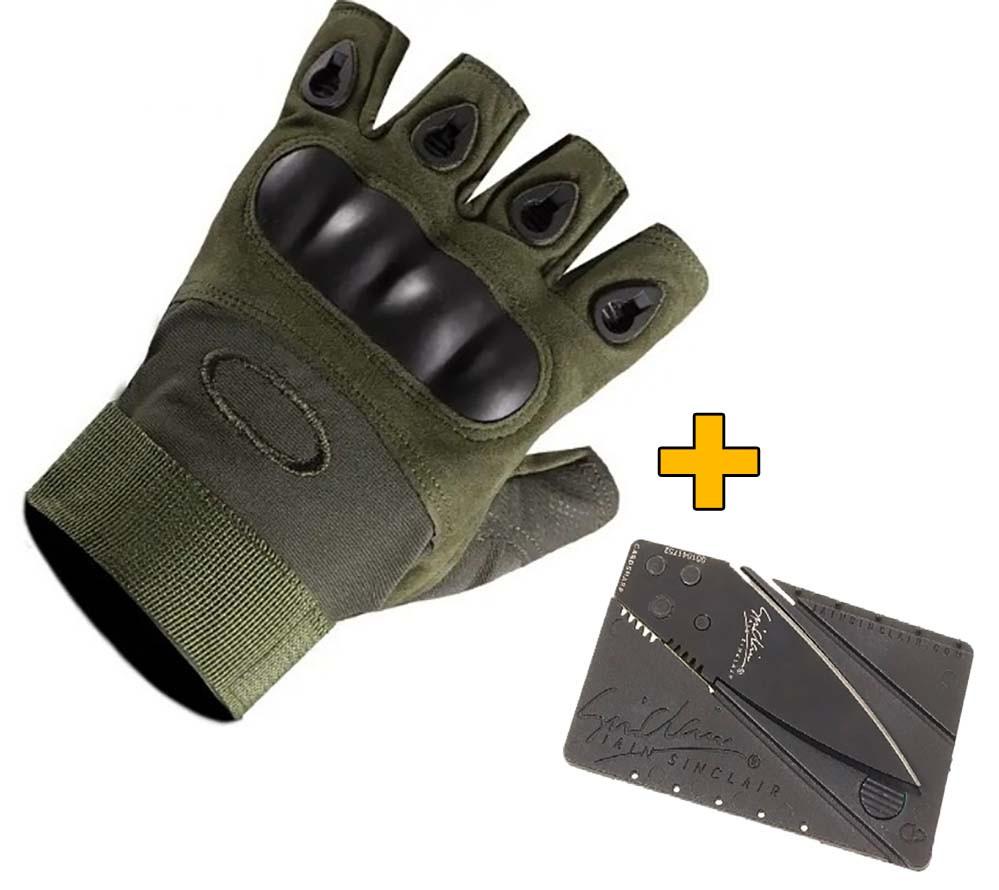 Тактичні рукавички без пальців XL і мультитул візитка Чорний/Оливковий - фото 8 Тактичні рукавички без пальців XL і мультитул візитка Чорний/Оливковий - фото 8