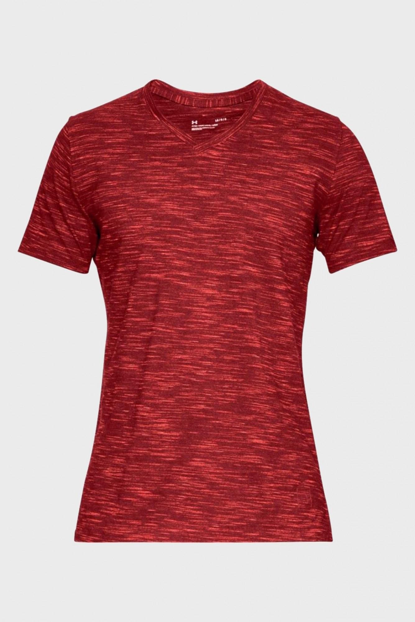 Футболка Under Armour Sportstyle Core V Neck Tee ХXL Червоний (1306492-620)