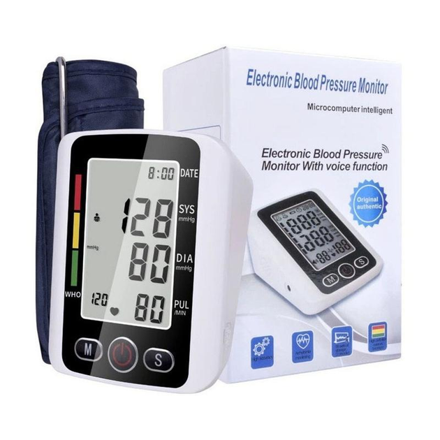 Тонометр плечевой electronic blood pressure monitor with voice function