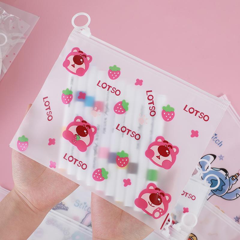 Папка-пенал з бігунком ведмедик Lotso Toy Story Лотсо Історія Іграшок А5 Різнокольоровий/Прозорий - фото 4