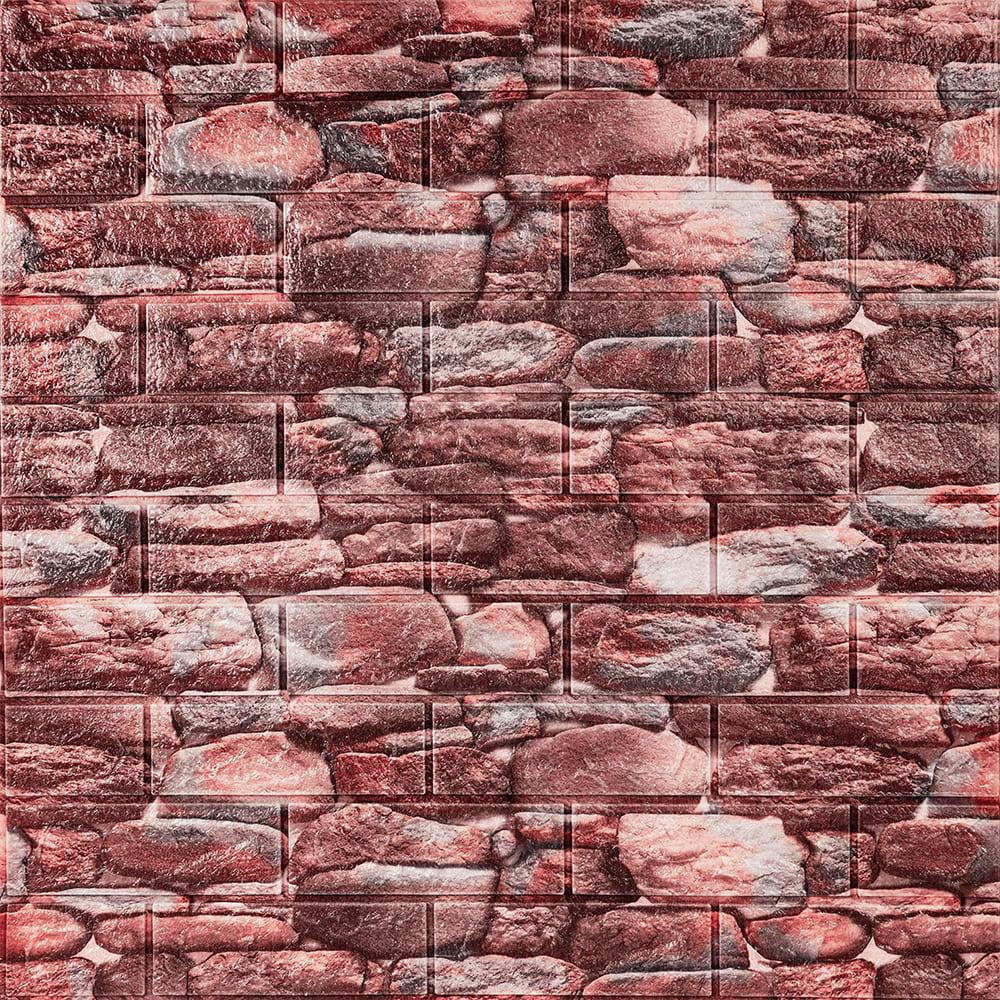 3D-панель самоклеющаяся Sticker Wall Камни/Булыжники матовая 700х770х5 мм Коричневый (Панель-60-М)