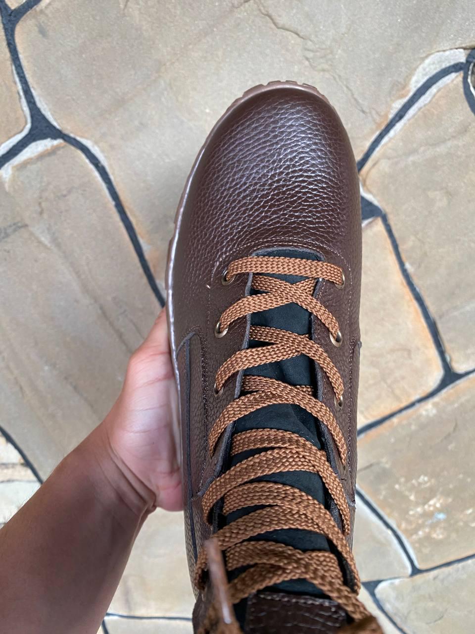 Берцы военные кожаные зимние р. 48 Коричневый - фото 7 Берцы военные кожаные зимние р. 48 Коричневый - фото 7