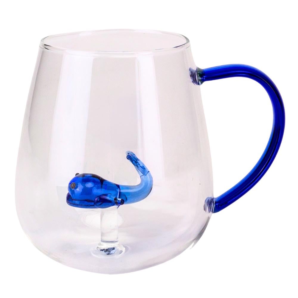 Чашка стеклянная Modern с фигуркой Кит 280 мл 4 комплекта Чашка стеклянная Modern с фигуркой Кит 280 мл 4 комплекта