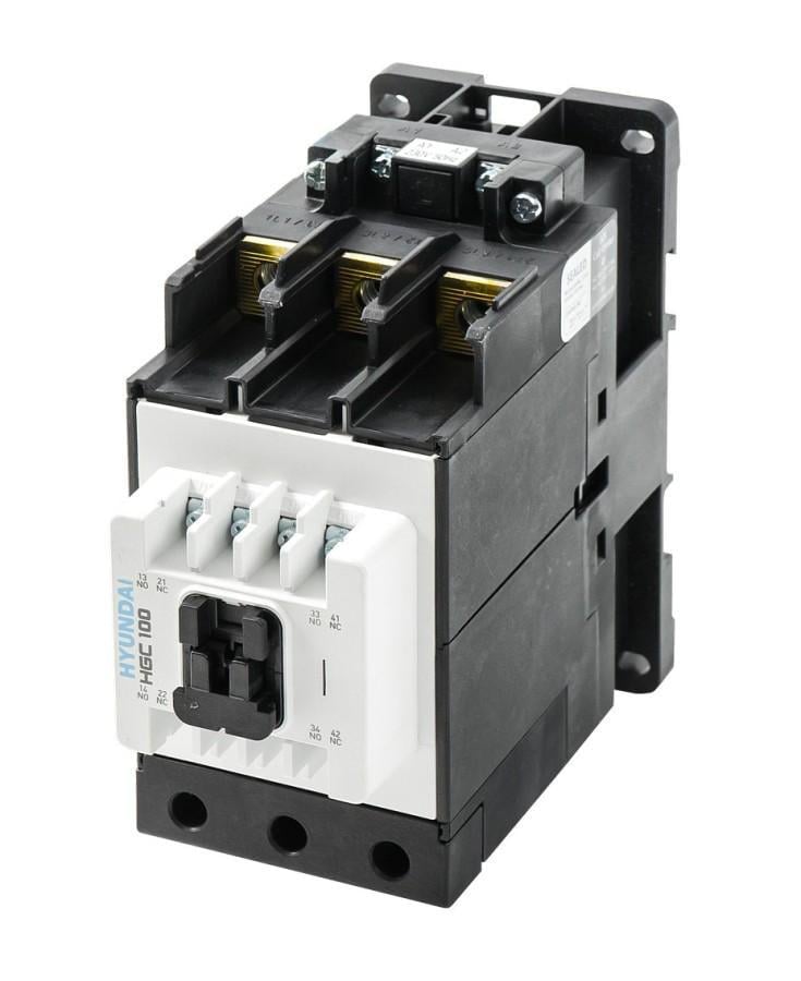 Контактор Hyundai Electric HGC 100A AC220V 2NO-2NC HD 55 кВт (HGC10022NSX220)