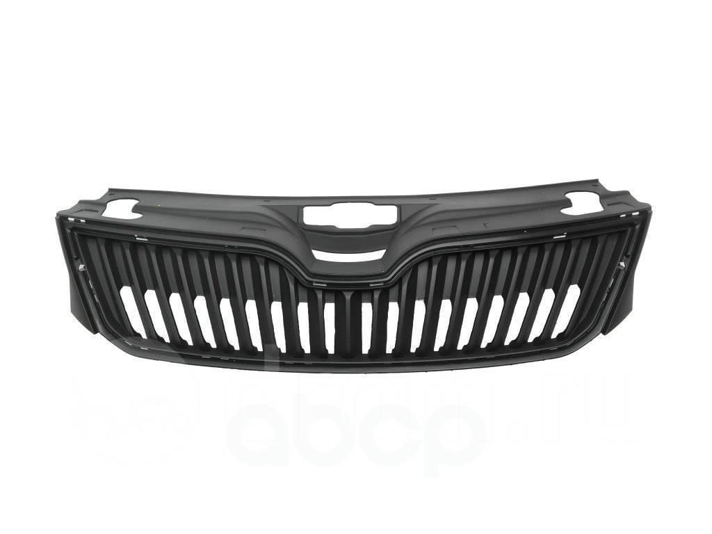 Решетка радиатора Skoda Rapid 2012-2016 без рамки без эмблемы (5JA8536689B9)