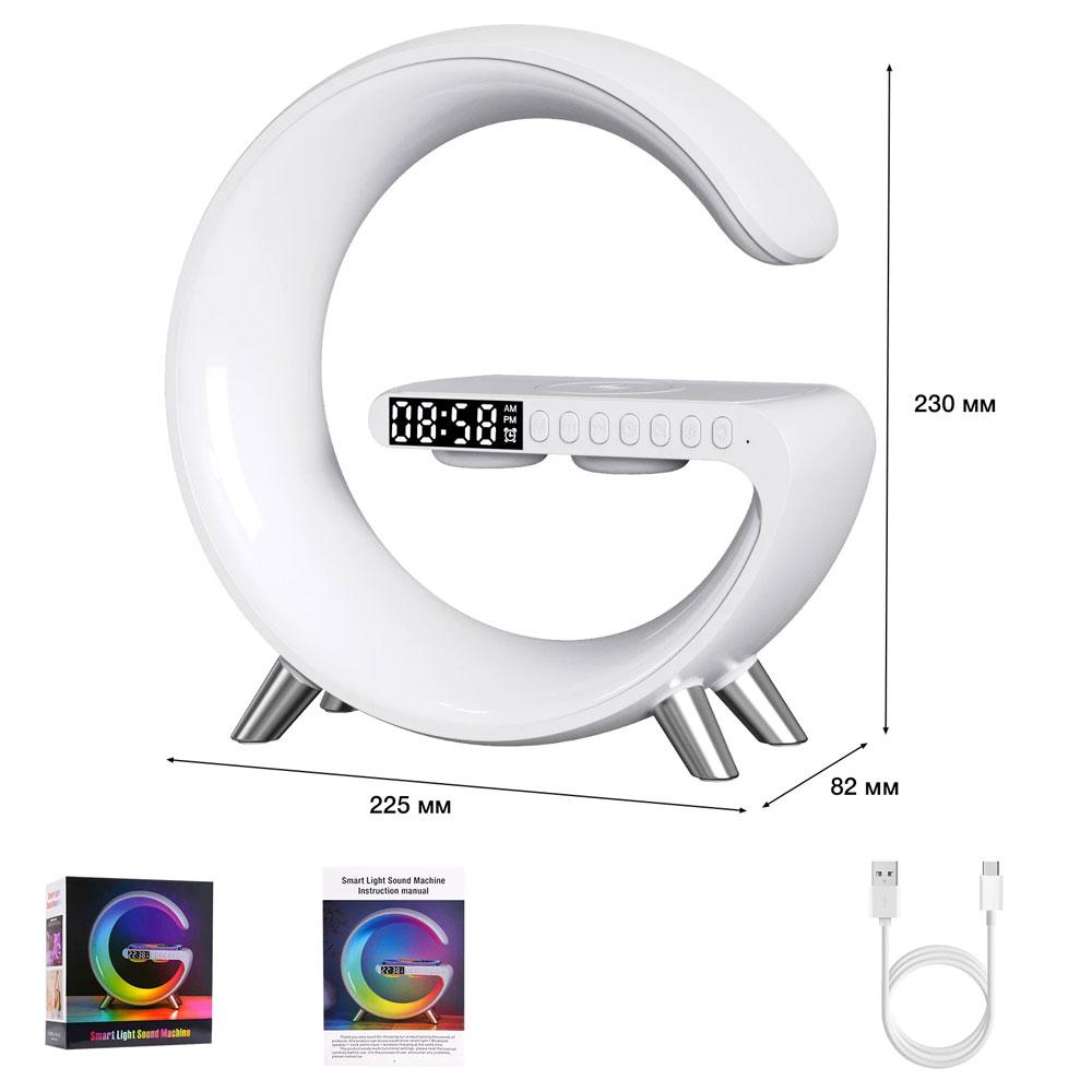 Лампа-ночник EVIO Quality настольная смарт с беспроводной зарядкой и Bluetooth колонкой Белый - фото 11 Лампа-ночник EVIO Quality настольная смарт с беспроводной зарядкой и Bluetooth колонкой Белый - фото 11