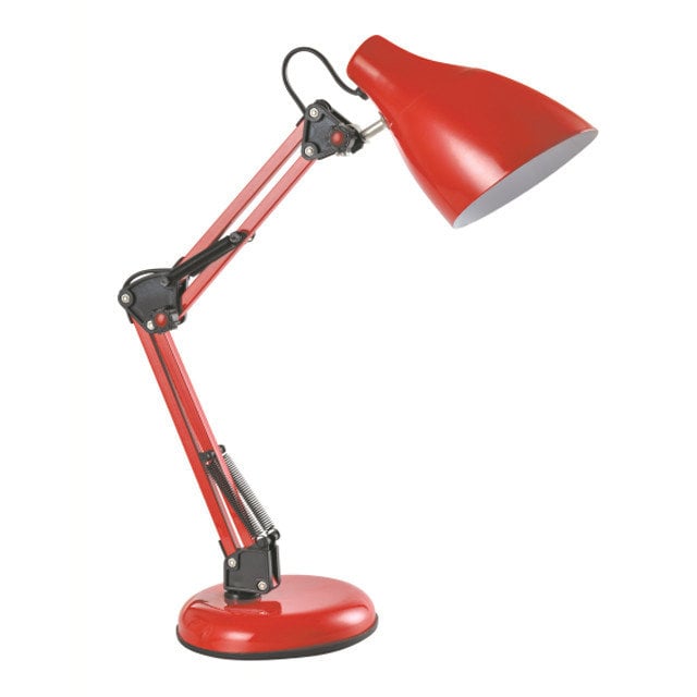 Лампа настільна Lumano 60W E27 CONTE на підставці червона