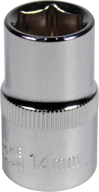 Головка торцева низька шестигранна Intertool 1/2 14 мм Хром ванадіум (ET-0014)