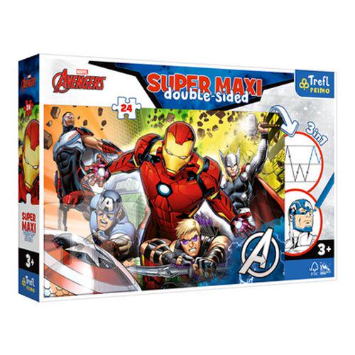 Пазли з розмальовкою Trefl Super Maxi Разом сильніші/Марвел Месники 24 елементи (193032) Пазли з розмальовкою Trefl Super Maxi Разом сильніші/Марвел Месники 24 елементи (193032)