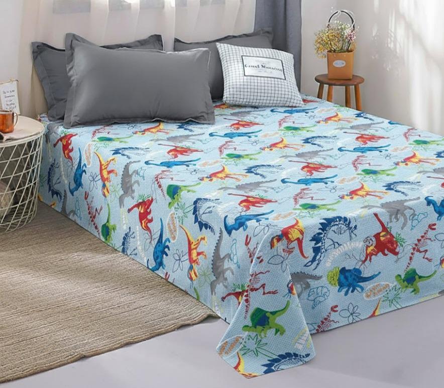Простынь бязь Zastelli Динозавры 145х210 см Простынь бязь Zastelli Динозавры 145х210 см