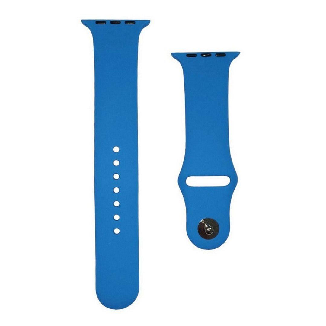 Ремешок силиконовый для Apple Watch 42/44/45/49 мм Denim Blue Ремешок силиконовый для Apple Watch 42/44/45/49 мм Denim Blue