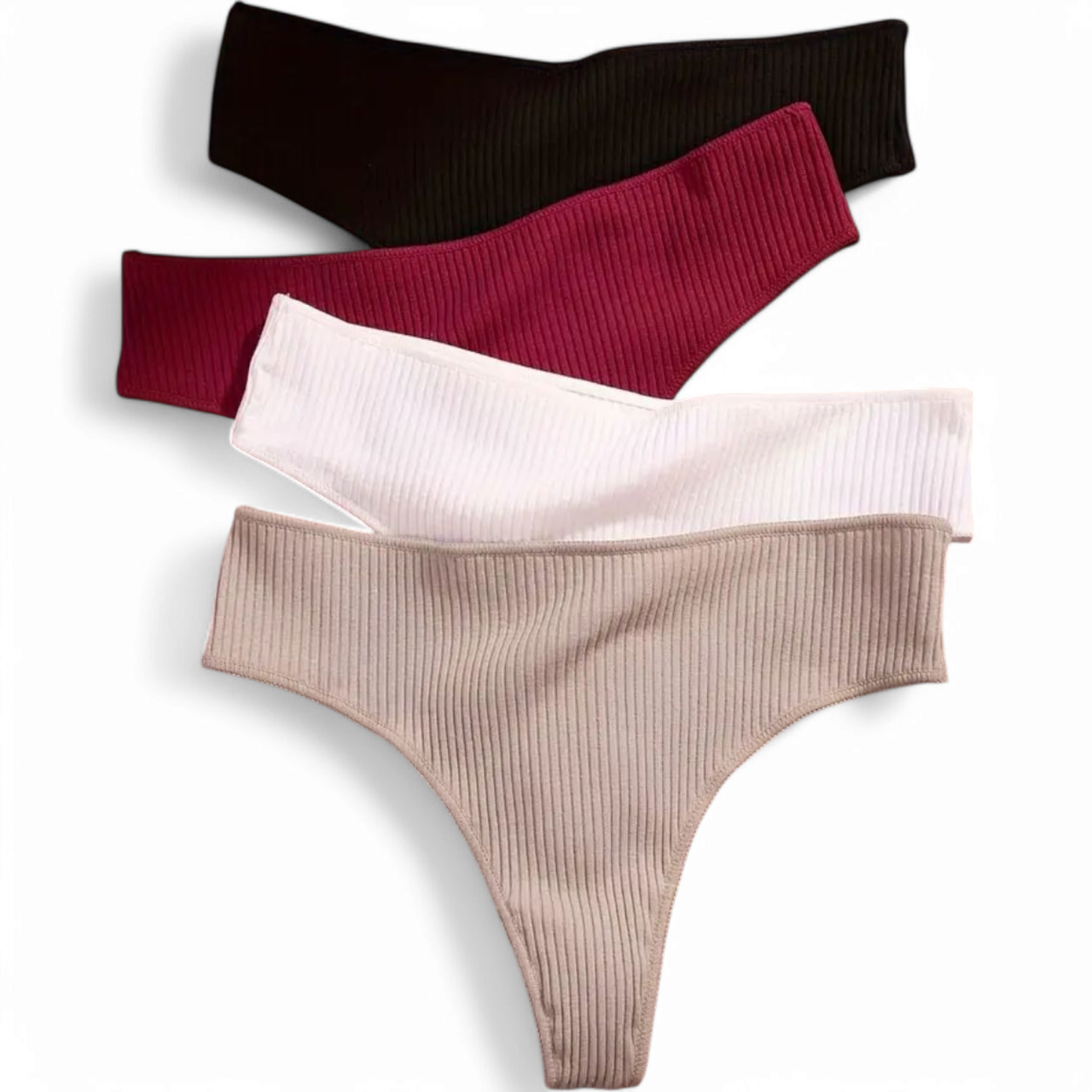 Набор женских трусиков стринги оверлог 4 шт. XL Разноцветный (2545937814)